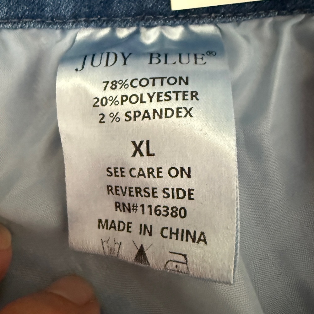 Judy Blue High Waist Button Fly Medium Wash Stretch Jeans - XL - Picture 7 of 11